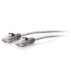 C2G 0.3m Cat6a Snagless Unshielded (UTP) Slim Ethernet Patch Cable - Grey 757120301110