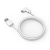 Compulocks 6ft 2.0 USB-A to 90-Degree USB-C Charging Cable Right Angle White 819472023741
