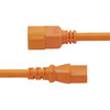 StarTech.com 6ft (1.8m) Heavy Duty PDU Power Cord, IEC 60320 C14 to IEC 60320 C15, 15A 250V, 14AWG, Orange PDU Power Cable, C14 to C15 Heavy Gauge AC Power Cord - UL Listed Components 65030901369