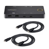 StarTech.com 2-Port USB-C KVM Switch, Single-4K 60Hz HDMI Monitor, Dual-100W Power Delivery Pass-through Ports, Bus Powered, USB Type-C/USB4/Thunderbolt 3/4 Compatible - Small Form Factor 65030897648