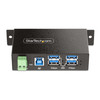 StarTech.com 5G4AINDRM-USB-A-HUB interface hub USB 3.2 Gen 1 (3.1 Gen 1) Type-B 5000 Mbit/s Black 65030898188