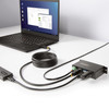 StarTech.com 5G4AINDRM-USB-A-HUB interface hub USB 3.2 Gen 1 (3.1 Gen 1) Type-B 5000 Mbit/s Black 65030898188