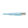 Tripp Lite U038AB-003-S-LB Safe-IT USB-A to USB-C Antibacterial Cable, USB 2.0, Ultra Flexible (M/M), Light Blue, 3 ft. (0.91 m) 37332277183