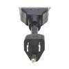 Tripp Lite Extension Cord Y Splitter, NEMA 5-15P to 2x NEMA 5-15R - 13A, 125V, 16 AWG, 1 ft. (0.3 m), Black 37332275189