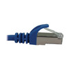 Tripp Lite N262-S03-BL Cat6a 10G Snagless Shielded Slim STP Ethernet Cable (RJ45 M/M), PoE, Blue, 3 ft. (0.9 m) 37332275851