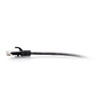 C2G 0.3m Cat6a Snagless Unshielded (UTP) Slim Ethernet Patch Cable - Black 757120301394 C2G30139