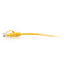 C2G 3m Cat6a Snagless Unshielded (UTP) Slim Ethernet Patch Cable - Yellow 757120301714 C2G30171