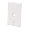 Intellinet 1-Outlet Oversized Keystone Wall Plate, White 766623772563