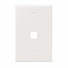 Intellinet 1-Outlet Oversized Keystone Wall Plate, White 766623772563