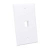 Intellinet 1-Outlet Keystone Wall Plate, White 766623772419