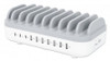 Manhattan Charging Station, 10x Ports: 3x USB-C (up to 18W PD) and 7x USB-A (up to 12W), 120W Total Output, White/Grey, Three Year Warranty, Box 766623180856