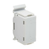 Tripp Lite N235-D01-SH-6A Cat6a Shielded In-Line DIN-Rail Mountable Snap-In Coupler (RJ45 F/F), TAA 037332277190