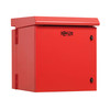 Tripp Lite SmartRack Industrial Enclosure with Lock - NEMA 3R, Wall Mount, Metal Construction, Hinged Back, Internal Fans, 28 in. Depth, 12U, Red 037332278012