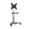 Tripp Lite DMCS3255SG62 Premier Rolling TV Cart for 32” to 55” Displays, Black Glass Base and Shelf, Locking Casters 037332275462