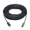 Tripp Lite U428F-30M-D3 USB-A to USB-C AOC Cable (M/M) - USB 3.2 Gen 2 (10Gbps) Plenum-Rated Fiber Active Optical - Data Only, Black, 30 m (98 ft.) 037332275059