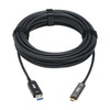 Tripp Lite U428F-15M-D321 USB-A to USB-C AOC Cable (M/M) - USB 3.2 Gen 2 (10Gbps) Plenum-Rated Fiber Active Optical - Data Only, Backward Compatible, Black, 15 m (49 ft.) 037332275066