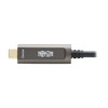 Tripp Lite U428F-15M-D321 USB-A to USB-C AOC Cable (M/M) - USB 3.2 Gen 2 (10Gbps) Plenum-Rated Fiber Active Optical - Data Only, Backward Compatible, Black, 15 m (49 ft.) 037332275066