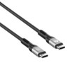 Manhattan USB-C to USB-C Cable (240W), 1m, Male to Male, Black, Thunderbolt 4, 40 Gbps (USB4 Gen 3x2), Extended Power Range (EPR) charging up to 240W, Lifetime Warranty, Polybag 766623356374