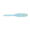 Tripp Lite U040AB-006CS5LB Safe-IT USB-C Cable (M/M), Antibacterial, Ultra Flexible, 240W PD Charging, Light Blue, 6 ft. (1.8 m) 037332276797