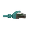 Tripp Lite N262-S25-AQ Cat6a 10G Snagless Shielded Slim STP Ethernet Cable (RJ45 M/M), PoE, Aqua, 25 ft. (7.6 m) 037332276186
