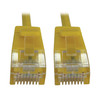 Tripp Lite N261-S02-YW Cat6a 10G Snagless Molded Slim UTP Ethernet Cable (RJ45 M/M), PoE, Yellow, 2 ft. (0.6 m) 037332276285