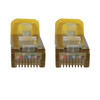 Tripp Lite N262-S10-YW Cat6a 10G Snagless Shielded Slim STP Ethernet Cable (RJ45 M/M), PoE, Yellow, 10 ft. (3.1 m) 037332276063
