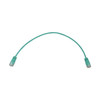 Tripp Lite N261-S01-AQ Cat6a 10G Snagless Molded Slim UTP Ethernet Cable (RJ45 M/M), PoE, Aqua, 1 ft. (0.3 m) 037332276261