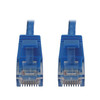 Tripp Lite N261-S07-BL Cat6a 10G Snagless Molded Slim UTP Ethernet Cable (RJ45 M/M), PoE, Blue, 7 ft. (2.1 m) 037332276407