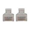 Tripp Lite N261-S01-WH Cat6a 10G Snagless Molded Slim UTP Ethernet Cable (RJ45 M/M), PoE, White, 1 ft. (0.3 m) 037332276247