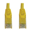 Tripp Lite N261-100-YW Cat6a 10G Snagless Molded UTP Ethernet Cable (RJ45 M/M), PoE, Yellow, 100 ft. (30.5 m) 037332277626