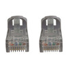Tripp Lite N261-100-GY Cat6a 10G Snagless Molded UTP Ethernet Cable (RJ45 M/M), PoE, Gray, 100 ft. (30.5 m) 037332277602