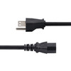 StarTech.com 8ft (2.4m) Computer Power Cord, NEMA 5-15P to IEC 60320 C13 AC Power Cable, 13A 125V, 16AWG, Monitor Power Cable, PC Power Supply Cable - UL Listed Components 065030901307