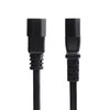 StarTech.com 2ft (60cm) Power Extension Cord, IEC 60320 C14 to IEC 60320 C13 PDU Power Cord, 10A 250V, 18AWG, Black Extension Cable, AC Power Cable for PDU/Power Supply 065030900508