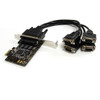 StarTech.com 4 Port RS232 PCI Express Serial Card w/ Breakout Cable 47480