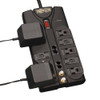 Tripp Lite Protect It! 8-Outlet Surge Protector, 10-ft. Cord, 3240 Joules, Modem/Coax/Ethernet Protection, RJ45 47594
