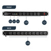 StarTech.com 19in 1U Rackmount 16 Outlet PDU Power Distribution Unit 125V 15A (12A UL) 47805