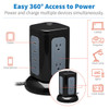 Tripp-Liye UP TLP606UCTOWER 6-Outlet Surge Protector Tower 3xUSB-A 1xUSB-C BLK