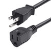 StarTech CB 231A-8A00-POWER-CORD 10ft Power ExtensionCord NEMA 5-15P t 5-15R