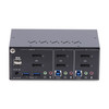 StarTech.com 2-Port Dual-Monitor DisplayPort KVM Switch, 4K 60Hz, 2x USB 5Gbps Hub Ports, 2x USB 2.0 HID Ports, Hotkey and Push-Button Switching, TAA Compliant - ESD Level 3 Protection 65030899505