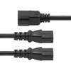 StarTech.com 6ft (1.8m) Power Cord Splitter, IEC 60320 C14 to 2x IEC 60320 C13 AC Power Cable, 10A 250V, 18AWG, AC Power Cord Splitter, PC Power Supply Cable - UL Listed Components 65030901390