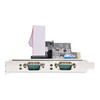 StarTech.com 2-Port Serial PCIe Card, Dual-Port PCI Express to RS232/RS422/RS485 (DB9) Serial Card, Low-Profile Brackets Incl., 16C1050 UART, Windows/Linux, TAA Compliant - Level-4 ESD Protection 65030900270