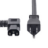 StarTech CB PXT515C158RA 8ft HeavyDuty Power Cord NEMA 5-15P to RightAngle C15