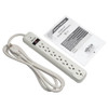 Tripp Lite Protect It! 7-Outlet Surge Protector, 6-ft. Cord, 1080 Joules - Accommodates 1 Transformer 48392