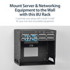 StarTech.com Wall-Mount Server Rack with Built-in Shelf - Solid Steel - 8U 48412