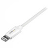 StarTech.com 1 m (3 ft.) USB to Lightning Cable - iPhone / iPad / iPod Charger Cable - High Speed Charging Lightning to USB Cable - Apple MFi Certified - White 48416