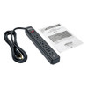 Tripp Lite Protect It! 6-Outlet Surge Protector, 6-ft. Cord, 790 Joules, Diagnostic LED, Black Housing 48510