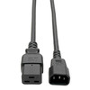 Tripp-Lite CB P047-004 4feet Power Cord C19 to C14 Heavy-Duty 15A 250V Black