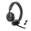 DELL WL3024 Headset Wired & Wireless Head-band Calls/Music USB Type-C Bluetooth Black 884116451877