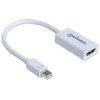 Manhattan Mini DisplayPort 1.2 to HDMI Adapter Cable, 1080p@60Hz, 17cm, Male to Female, White, Lifetime Warranty, Blister 766623151399