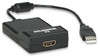 Manhattan USB 2.0/HDMI USB graphics adapter 1920 x 1080 pixels Black 766623151061